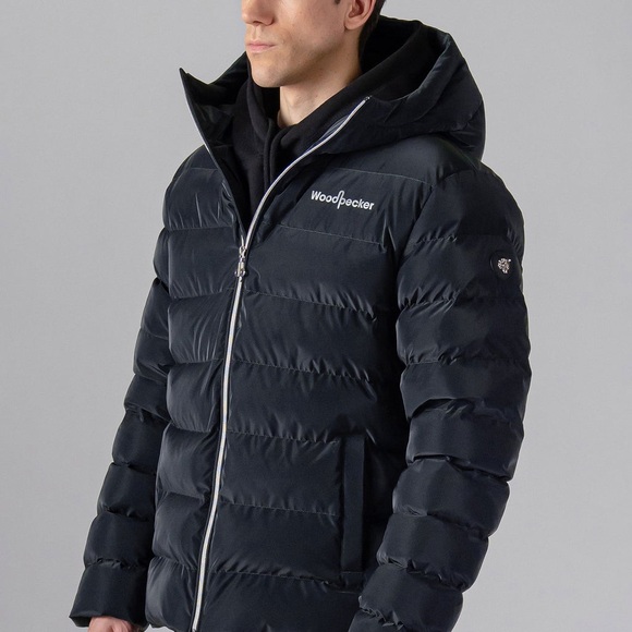 Woodpecker Black diamond Puffer Jacket Size Small - Picture 2 of 15